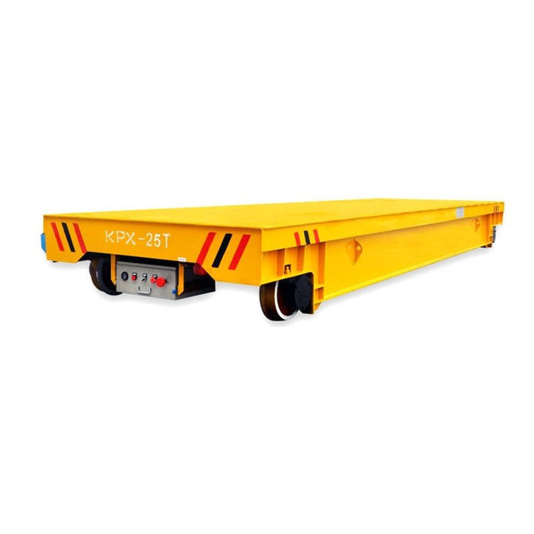 Industrial Workshop Use Motorized Rail Carts Transfer Trolley Material Transfer Carts for Material Handling and Transporting